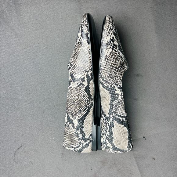 Reformation Inez Ballet Flat Roccia Snake Sz 7.5 - Picture 4 of 5